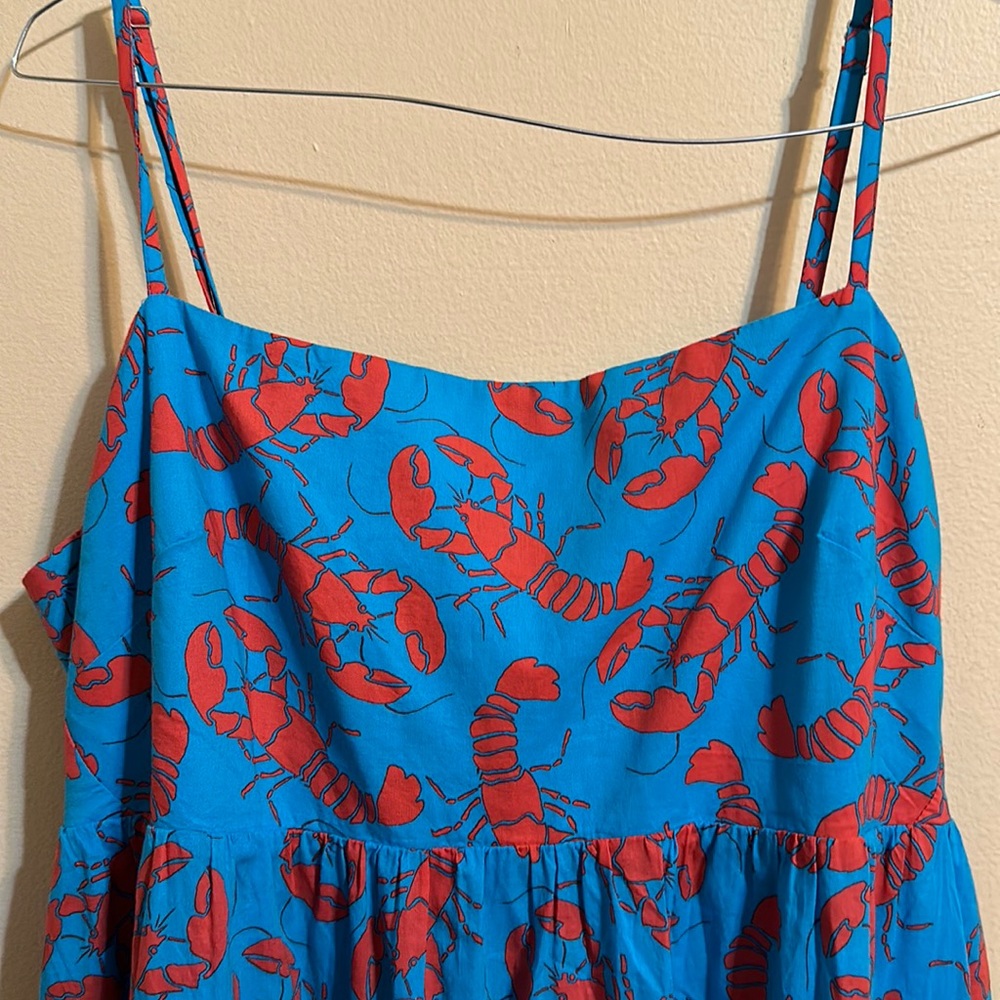 J.Crew Lobster maxi dress nwot 16